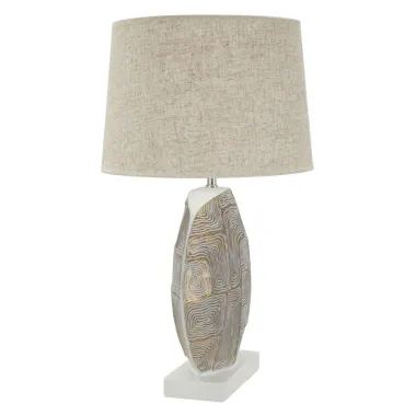 LAMPA STOŁOWA Z ŻYWICY ECLIPS 38X64 cm